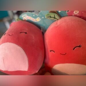 Double set cherry squishmellow two pack with tags and original packaging